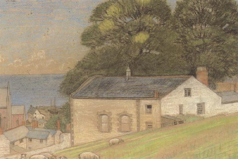 Joseph E.Southall Grazing Sheep,Watchet,Somerset